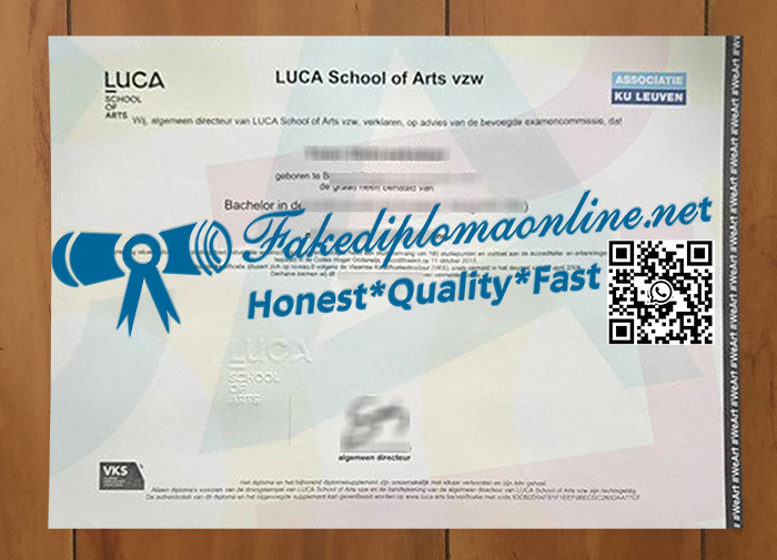 LUCA School of Arts degree