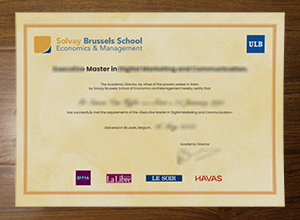 Solvay Brussels School of Economics and Management diploma