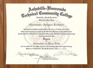 Asheville-Buncombe Technical Community College diploma