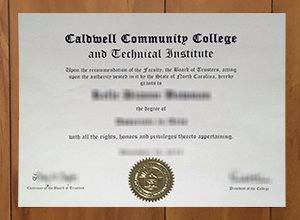 Caldwell Community College and Technical Institute diploma