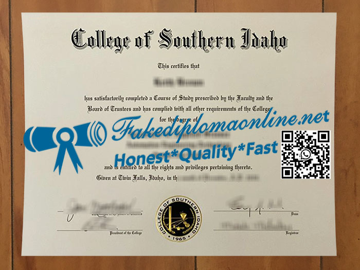 College of Southern Idaho degree