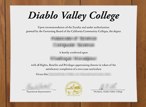 Diablo Valley College diploma