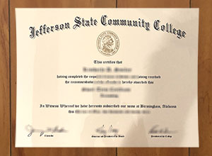 Jefferson State Community College diploma