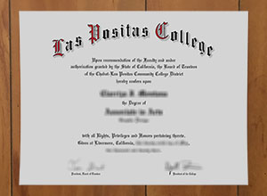 Las Positas College diploma