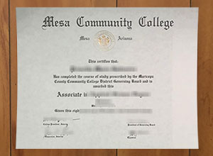 Can you can a Mesa Community College degree certificate online?