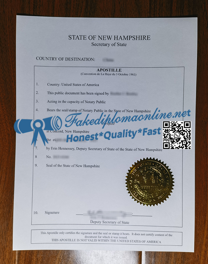 New Hampshire Apostille