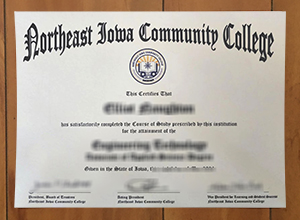 Northeast Iowa Community College diploma