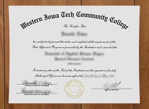 Western Iowa Tech Community College diploma