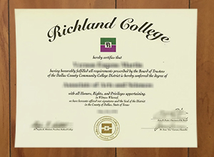 How do I order a Richland College degree certificate online?