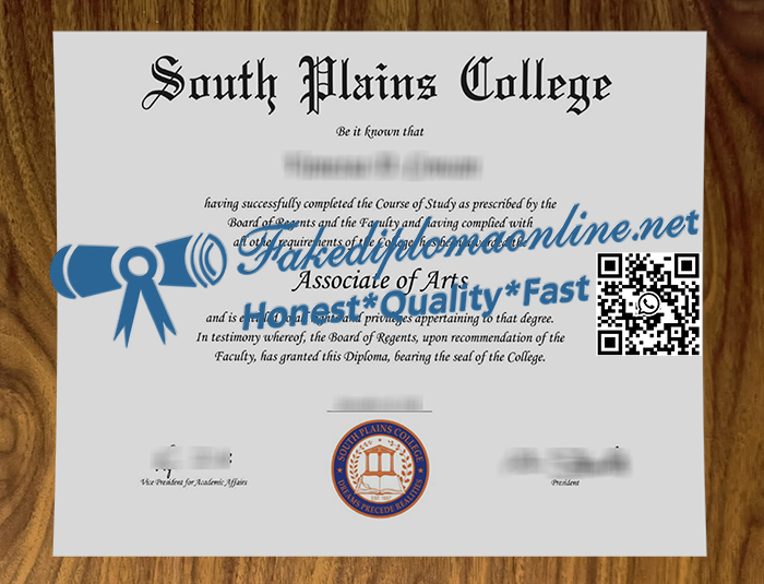 South Plains College degree