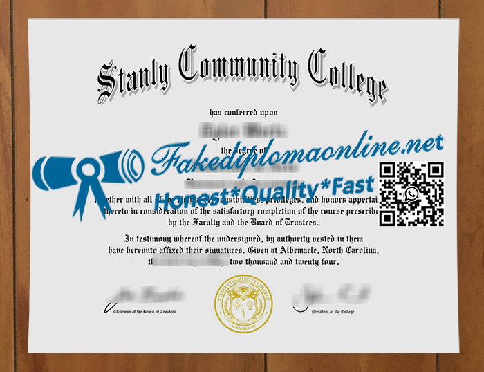 Stanly Community College degree